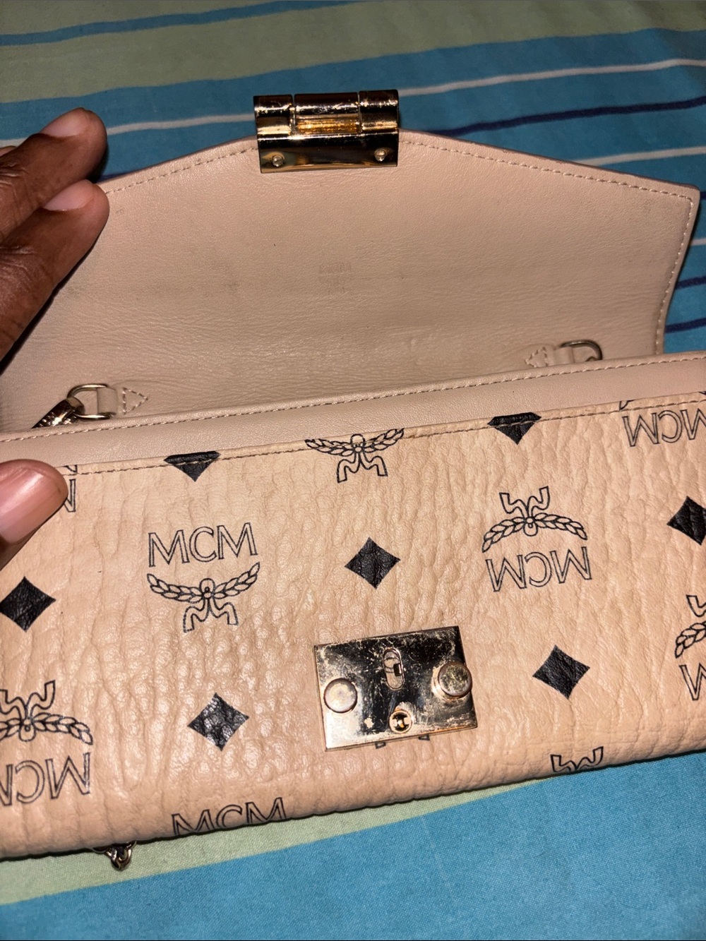 Mcm monogram chain wallet - Picture 3 of 5